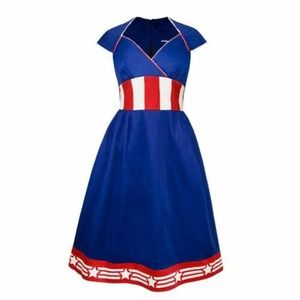 MARVEL Captain America MD Retro Dress Pinup
